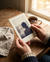 Pulling a card with morning tea